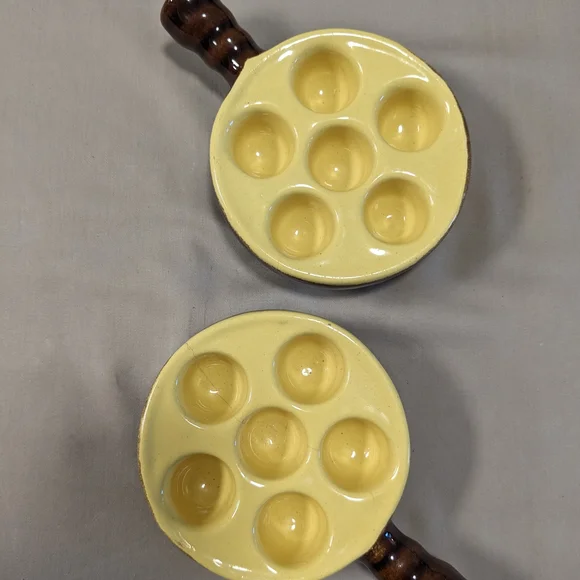 Vintage Modela DePose Made In France & Unbranded Escargot Snail Baking Dishes - Picture 3 of 16